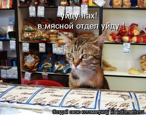 уйду нах! в мясной отдел уйду !... Котоматрица: уйду нах! в мясной отдел уйду !
