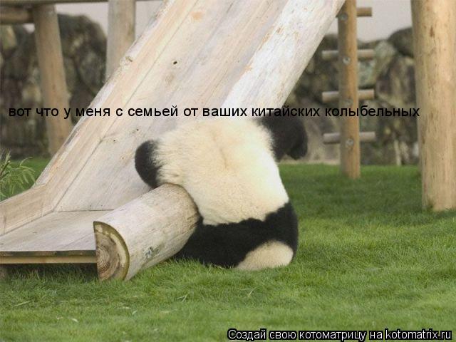 вот что у меня с семьей от ваших китайских колыбельных... Котоматрица: вот что у меня с семьей от ваших китайских колыбельных