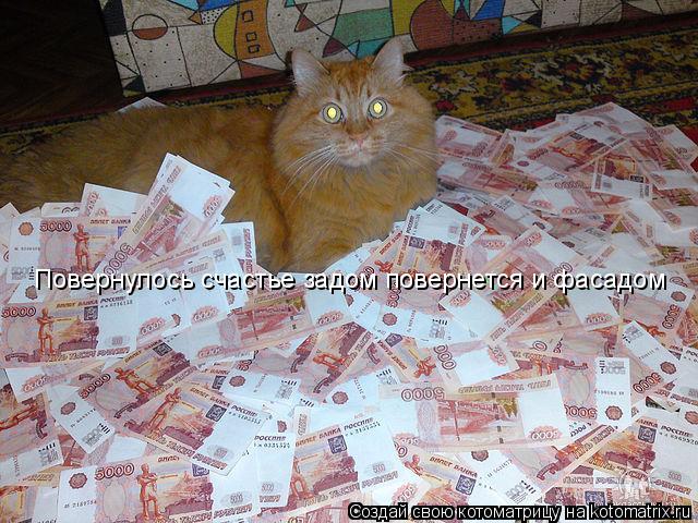 Котоматрица: Повернулось счастье задом повернется и фасадом