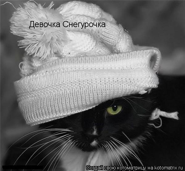 Котоматрица: Девочка Снегурочка