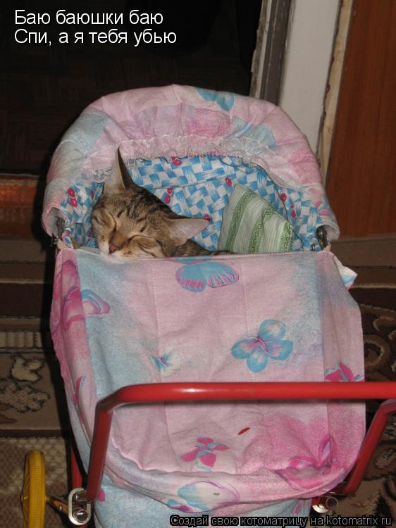 Котоматрица: Баю баюшки баю Спи, а я тебя убью