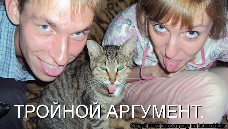 ТРОЙНОЙ АРГУМЕНТ.... Котоматрица: ТРОЙНОЙ АРГУМЕНТ.