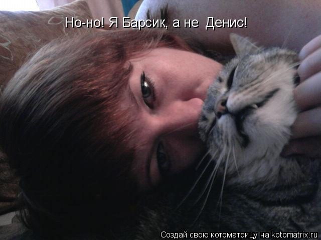 Котоматрица: Но-но! Я Барсик, а не  Денис!