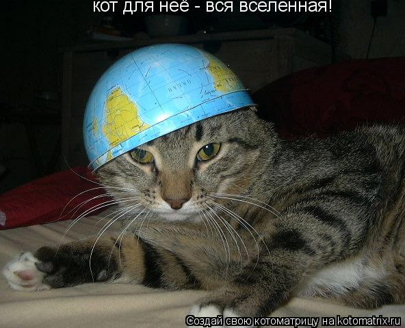 Котоматрица: кот для неё - вся вселенная!