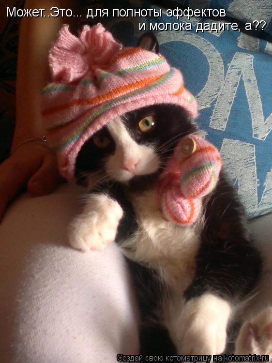 Котоматрица: Может..Это... для полноты эффектов и молока дадите, а??