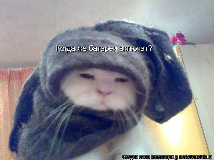 Котоматрица: Когда же батареи включат?