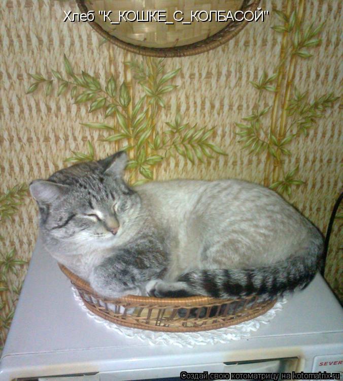 Котоматрица: Хлеб "К_КОШКЕ_С_КОЛБАСОЙ"