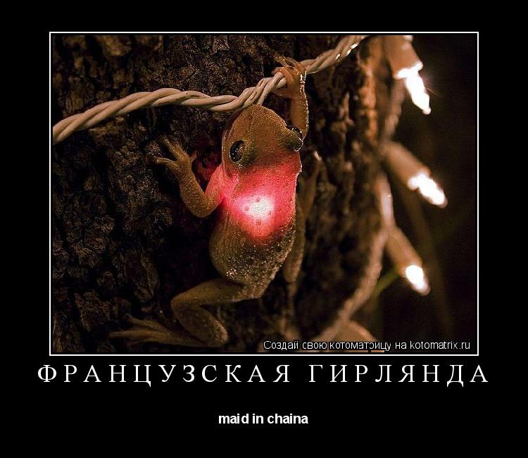 Котоматрица: Французская гирлянда maid in chaina