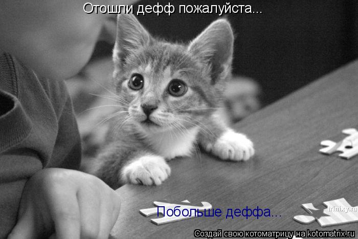 Котоматрица: Отошли дефф пожалуйста... Побольше деффа...