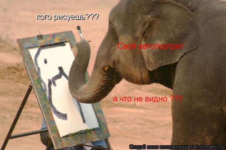 Котоматрица: кого рисуешь??? Свой автопортрет а что не видно ???