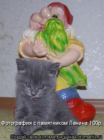 Фотография с памятником Ленина 100р.... Котоматрица: Фотография с памятником Ленина 100р.