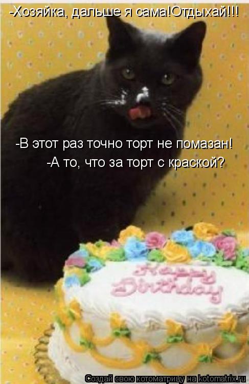 Поздравление хозяйке от кошки Поздравление хозяйке от кошки