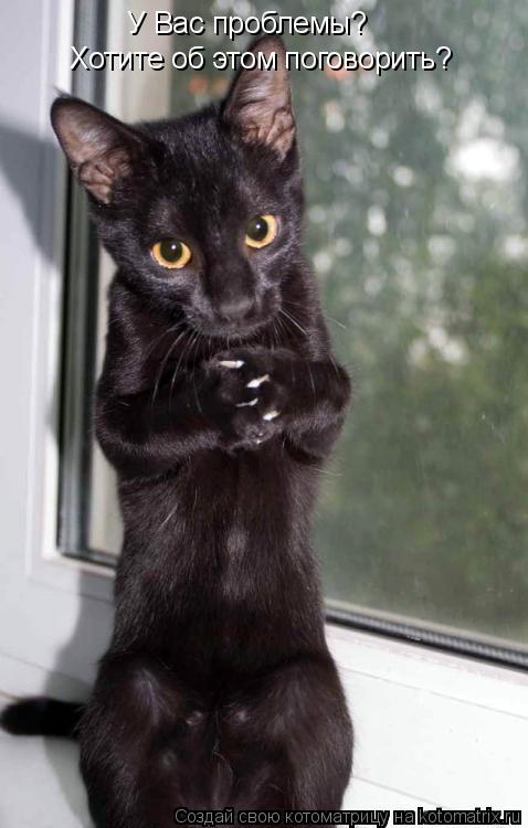У Вас проблемы? Хотите об этом поговорить?... Котоматрица: У Вас проблемы? Хотите об этом поговорить?
