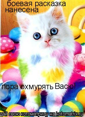 боевая расказка нанесена пора охмурять Васю!... Котоматрица: боевая расказка нанесена пора охмурять Васю!