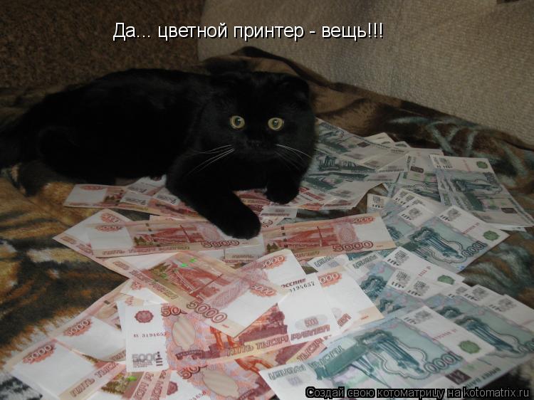 Да... цветной принтер - вещь!!!... Котоматрица: Да... цветной принтер - вещь!!!