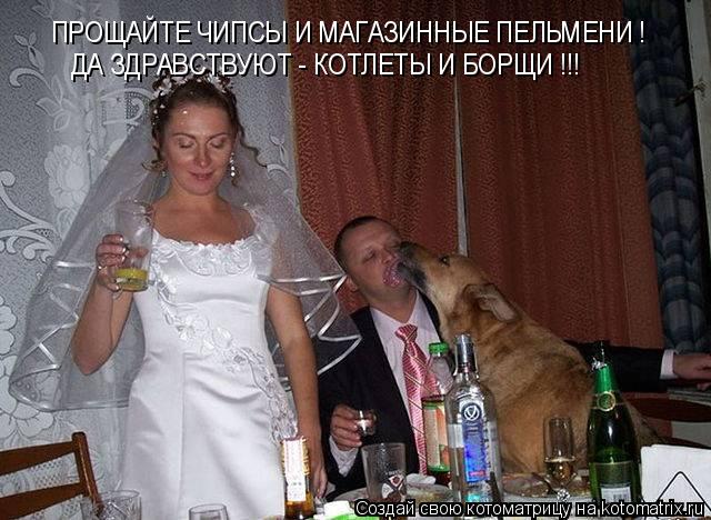 Котоматрица: ПРОЩАЙТЕ ЧИПСЫ И МАГАЗИННЫЕ ПЕЛЬМЕНИ ! ДА ЗДРАВСТВУЮТ - КОТЛЕТЫ И БОРЩИ !!!