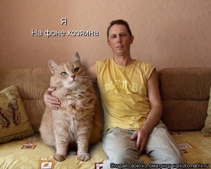 Котоматрица: Я На фоне хозяина