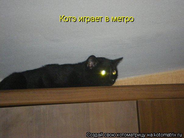 Котоматрица: Котэ играет в метро