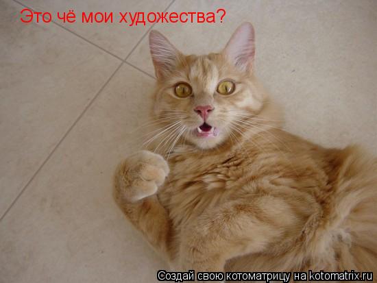 Котоматрица: Это чё мои художества?