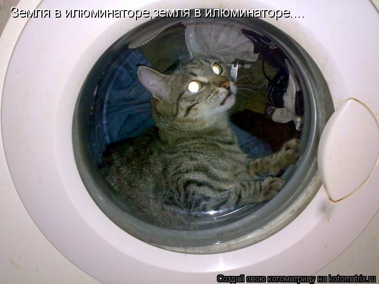 Котоматрица: Земля в илюминаторе,земля в илюминаторе....