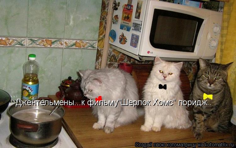 Джентельмены...к фильму"Шерлок Хомс" поридж..... Котоматрица: Джентельмены...к фильму"Шерлок Хомс" поридж..