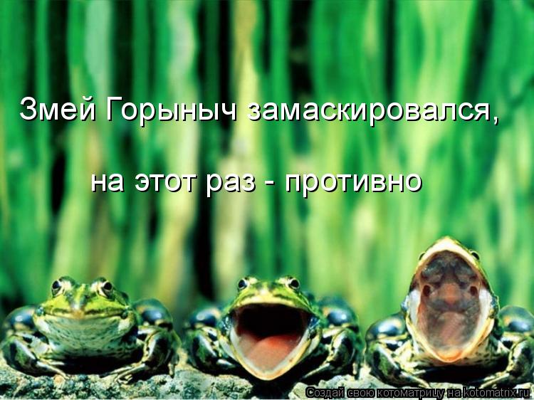 Котоматрица: Змей Горыныч замаскировался, на этот раз - противно