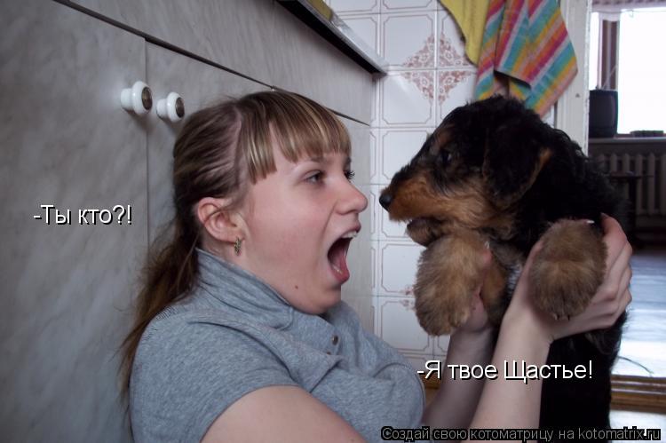 -Ты кто?! -Я твое Щастье!... Котоматрица: -Ты кто?! -Я твое Щастье!