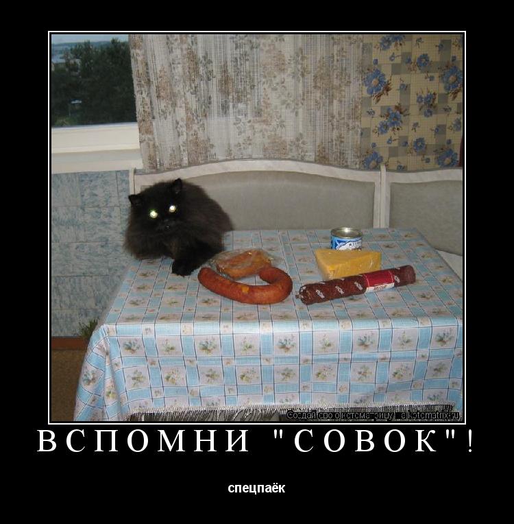 Вспомни "Совок"! спецпаёк... Котоматрица: Вспомни "Совок"! спецпаёк