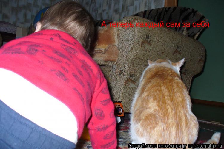 А теперь каждый сам за себя... Котоматрица: А теперь каждый сам за себя