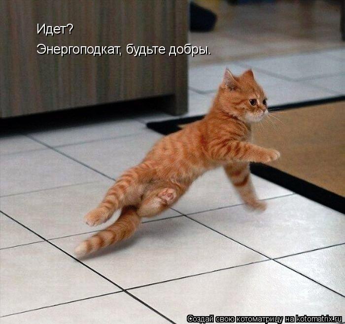 Котоматрица: Идет?  Энергоподкат, будьте добры.