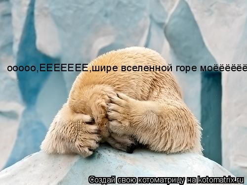 Котоматрица: ооооо,ЕЕЕЕЕЕЕ,шире вселенной горе моёёёёёё