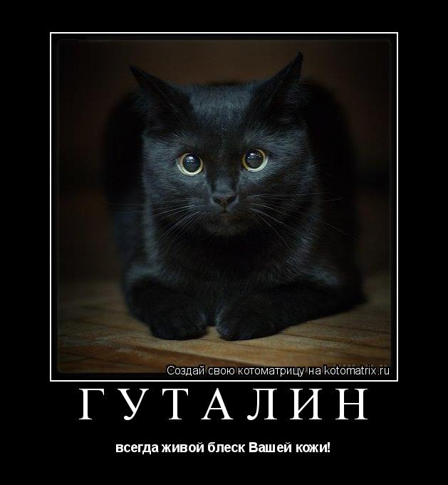 Котоматрица: ГУТАЛИН  всегда живой блеск Вашей кожи!