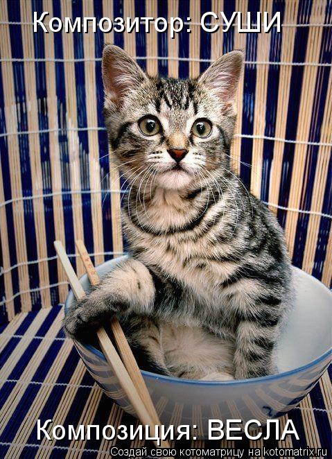 Котоматрица: Композитор: СУШИ Композиция: ВЕСЛА