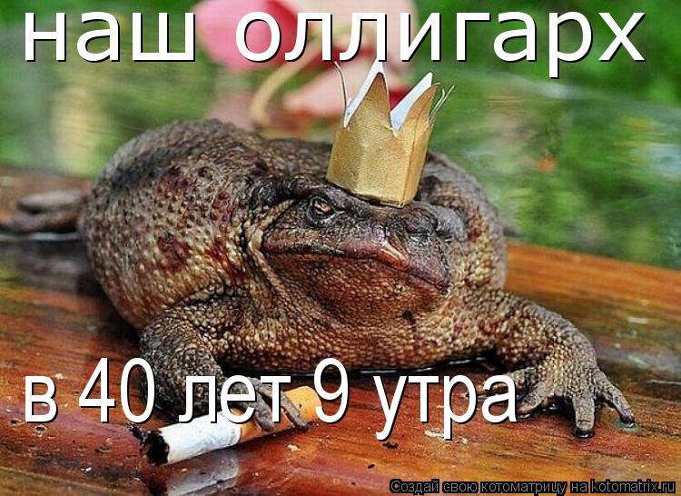 Котоматрица: наш оллигарх в 40 лет 9 утра