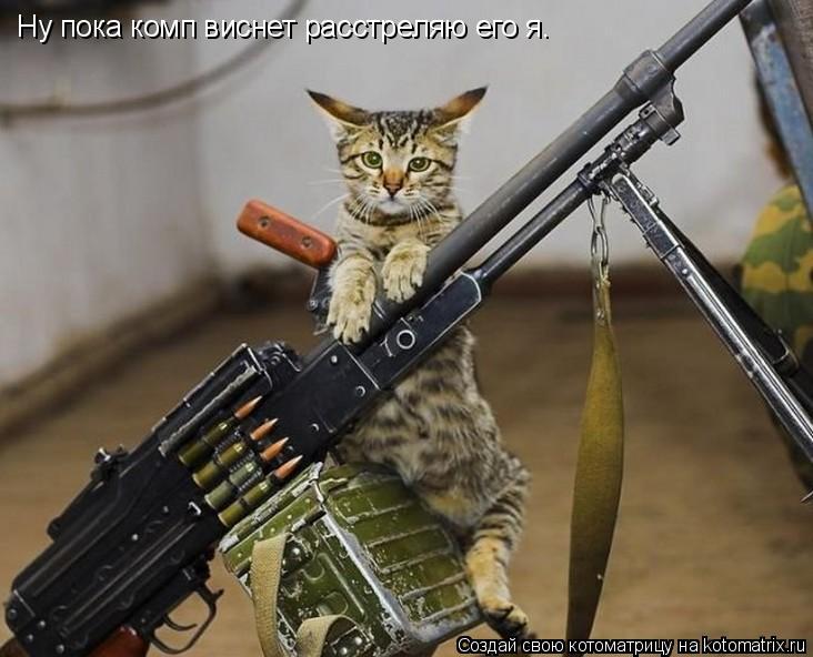 Котоматрица: Ну пока комп виснет расстреляю его я.