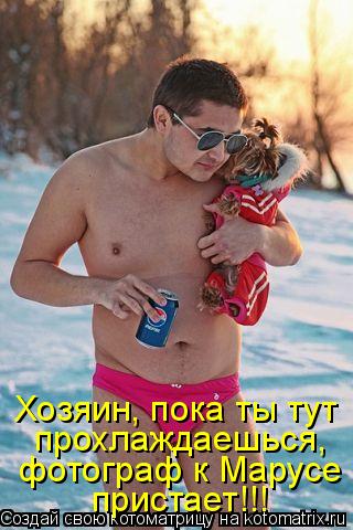 Котоматрица: пристает!!! фотограф к Марусе прохлаждаешься, Хозяин, пока ты тут