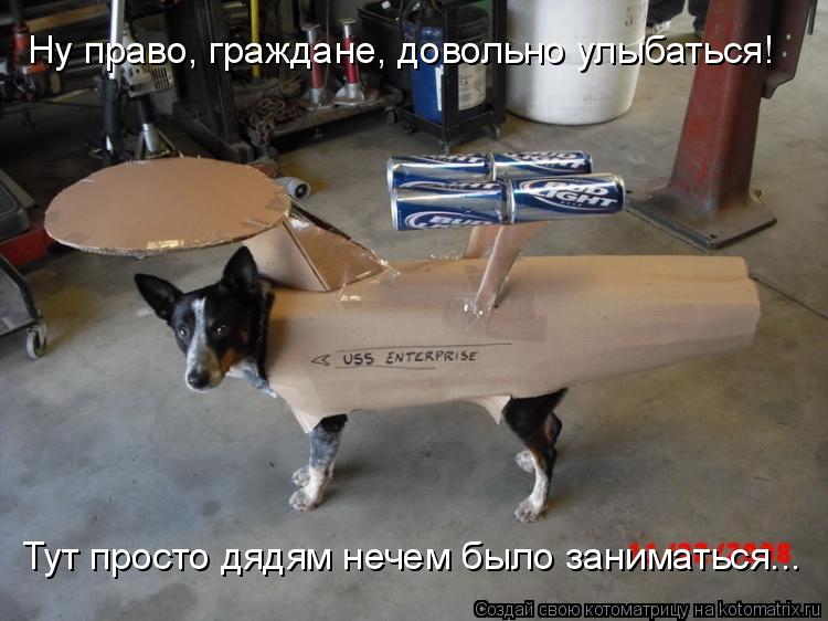 Котоматрица: Ну право, граждане, довольно улыбаться! Тут просто дядям нечем было заниматься...
