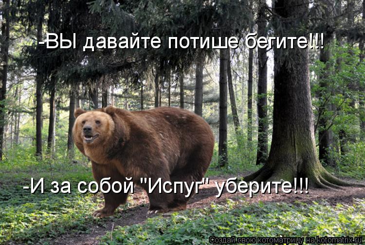 Котоматрица: -ВЫ давайте потише бегите!!! -И за собой "Испуг" уберите!!!