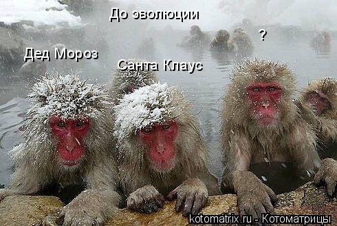 Котоматрица: До эволюции Дед Мороз Санта Клаус ?