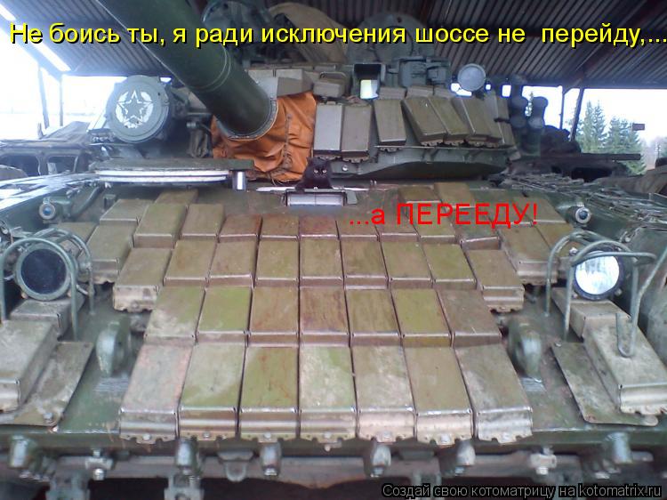 Не боись ты, я ради исключения шоссе не перейду,... ...а ПЕРЕЕДУ!... Котоматрица: Не боись ты, я ради исключения шоссе не перейду,... ...а ПЕРЕЕДУ!