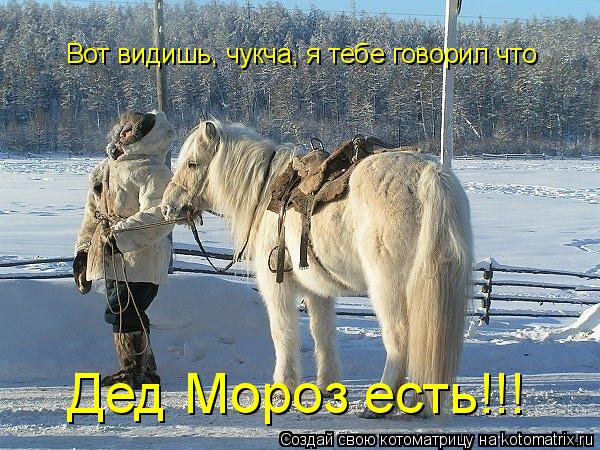 Вот видишь, чукча, я тебе говорил что Дед Мороз есть!!!... Котоматрица: Вот видишь, чукча, я тебе говорил что Дед Мороз есть!!!