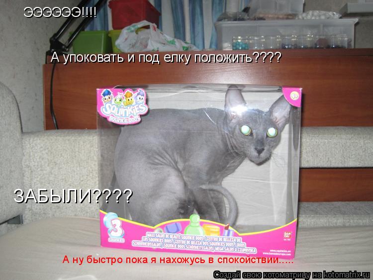 ЭЭЭЭЭЭ!!!! А упоковать и под елку положить???? ЗАБЫЛИ???? А ну быстро пока я нахожусь в спокойствии..... Котоматрица: ЭЭЭЭЭЭ!!!! А упоковать и под елку положить???? ЗАБЫЛИ???? А ну быстро пока я нахожусь в спокойствии.....