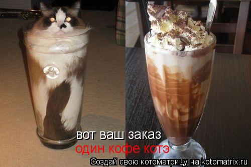 Котоматрица: вот ваш заказ один кофе котэ