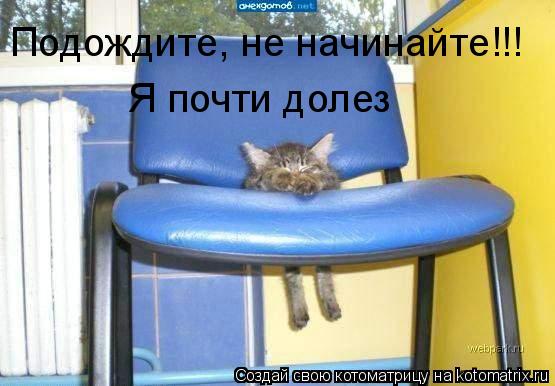Подождите, не начинайте!!! Я почти долез... Котоматрица: Подождите, не начинайте!!! Я почти долез