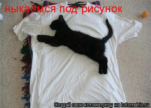 ныкаемся под рисунок... Котоматрица: ныкаемся под рисунок