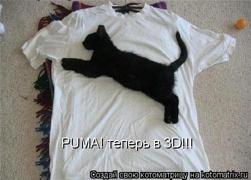PUMA! теперь в 3D!!!... Котоматрица: PUMA! теперь в 3D!!!