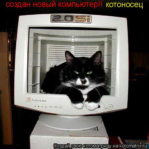 создан новый компьютер!! котоносец... Котоматрица: создан новый компьютер!! котоносец