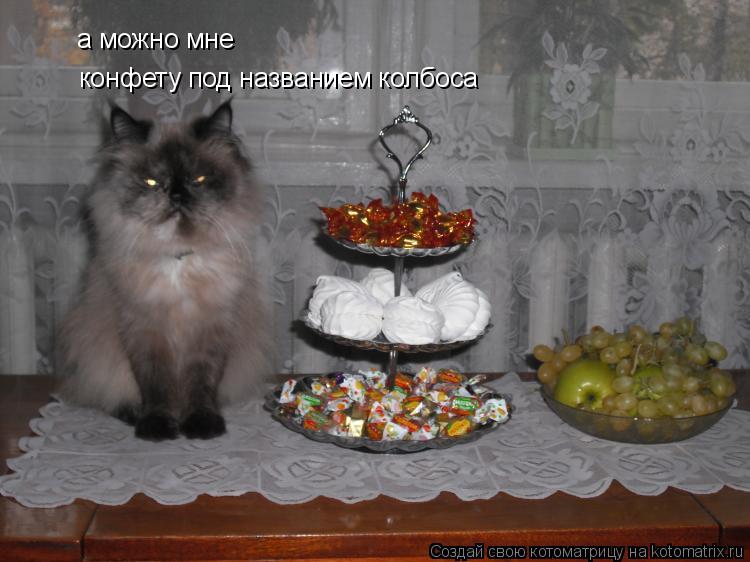 а можно мне конфету под названием колбоса... Котоматрица: а можно мне конфету под названием колбоса
