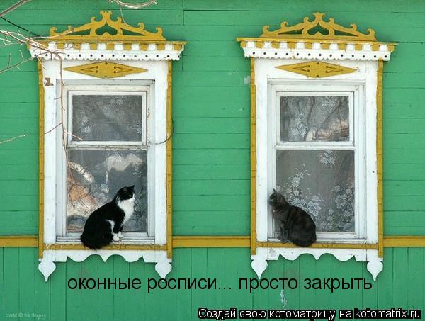 Котоматрица: оконные росписи... просто закрыть
