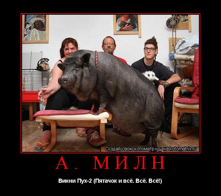Котоматрица: А. Милн Винни Пух-2 (Пятачок и всё. Всё. Всё!)